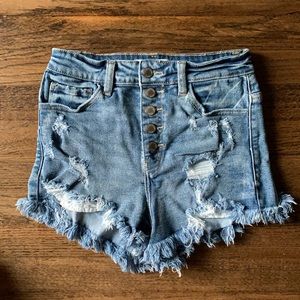 KanCan high rise denim shorts, Size 25